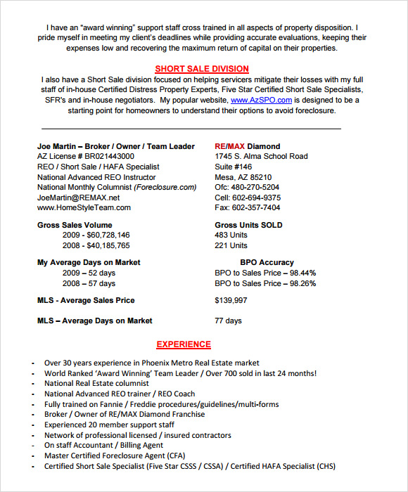 FREE 15+ Sample BPO Resume Templates in MS Word PDF