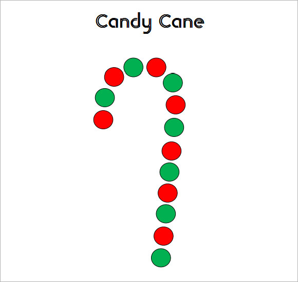 candy cane template printable