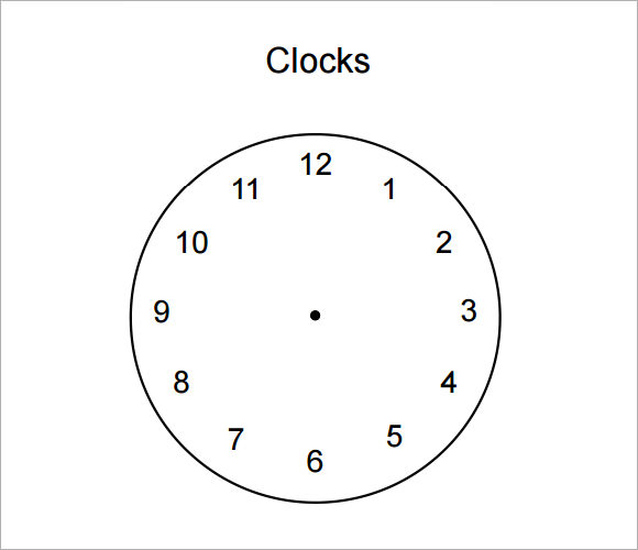 clock template free
