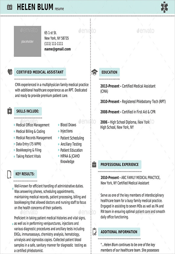 Free 5 Sample Doctor Resume Templates In Pdf Psd