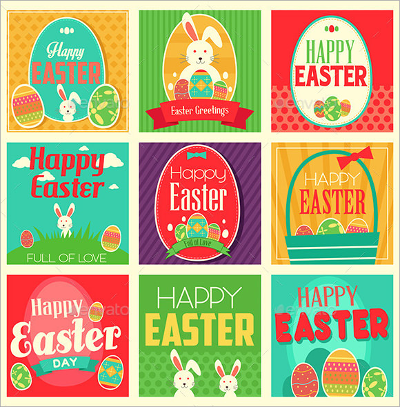 easter card template vector