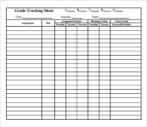 free tracking spreadsheet