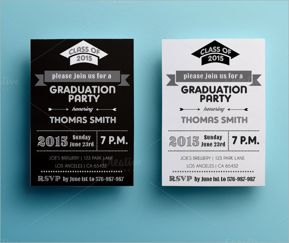 graduation party invitation card template