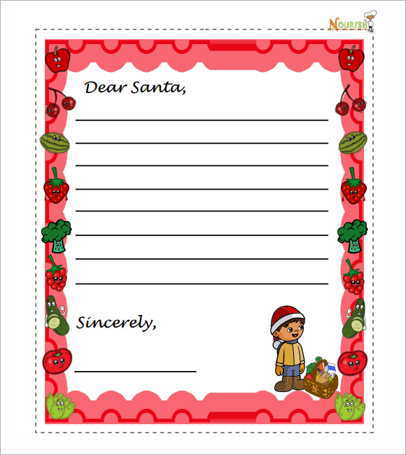 letter template for santa