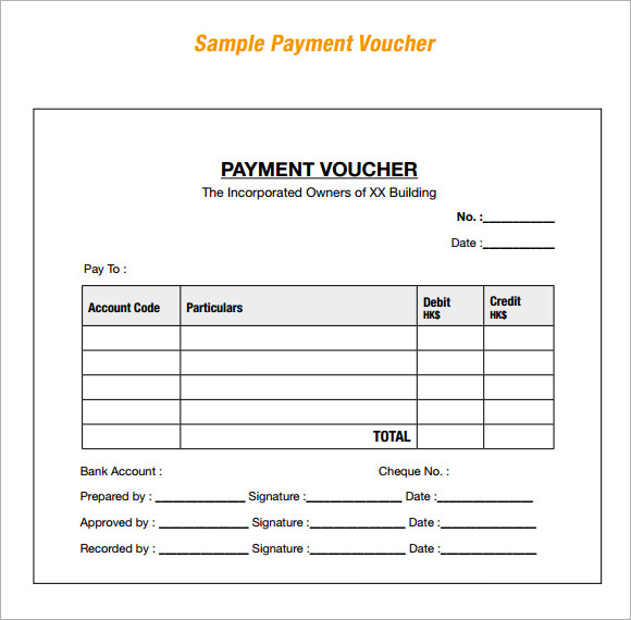 FREE 17 Sample Payment Vouchers In PDF