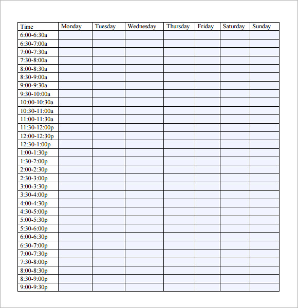 FREE 8+ Weekly Itinerary Samples in PDF