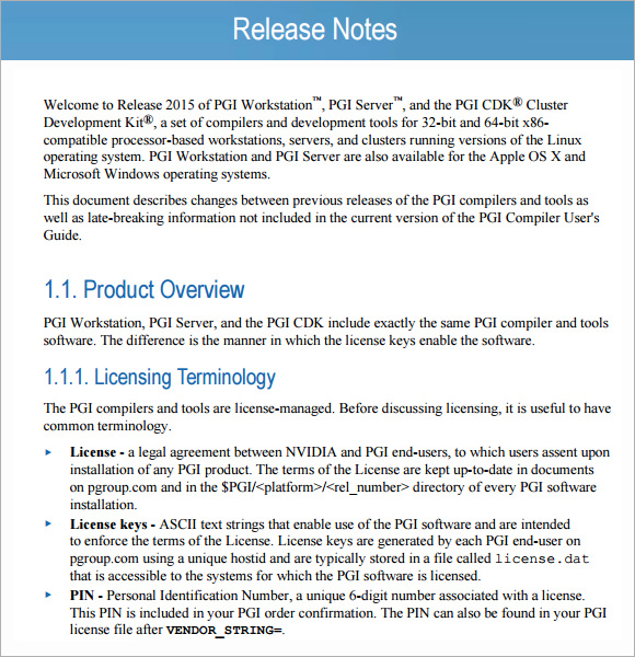 FREE 5+ Sample Release Note Templates in PDF MS Word