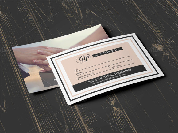 Photoshoot Gift Certificate Template