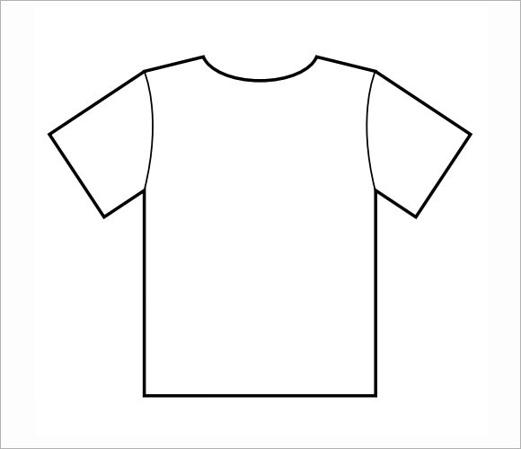 t shirt template pdf