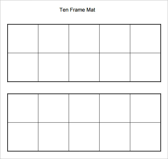 ten frame template free