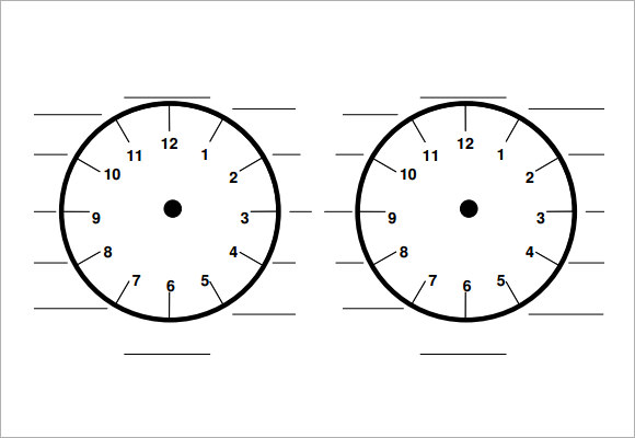 time clock template