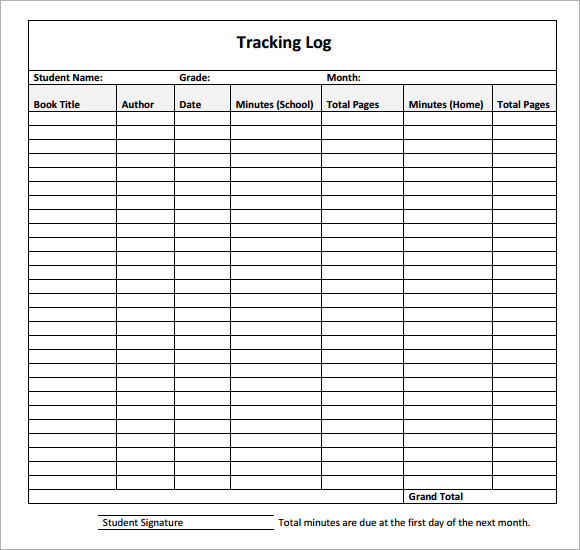 tracking spreadsheet pdf