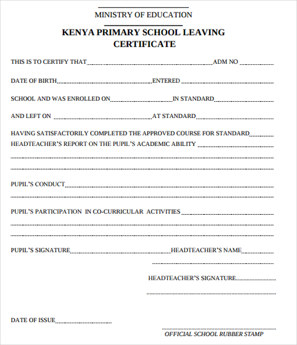 30 School Certificate Templates Samples Examples Format Sample 
