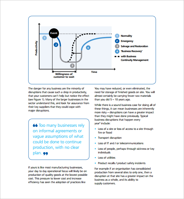 FREE 13  Business Continuity Plan Templates in PDF