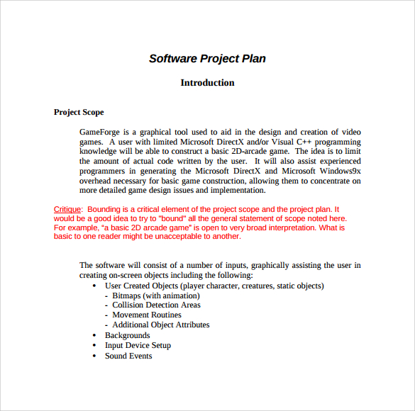 software project plan template1
