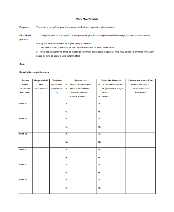 FREE 15+ Sample Action Plan Templates in Google Docs MS Word Pages