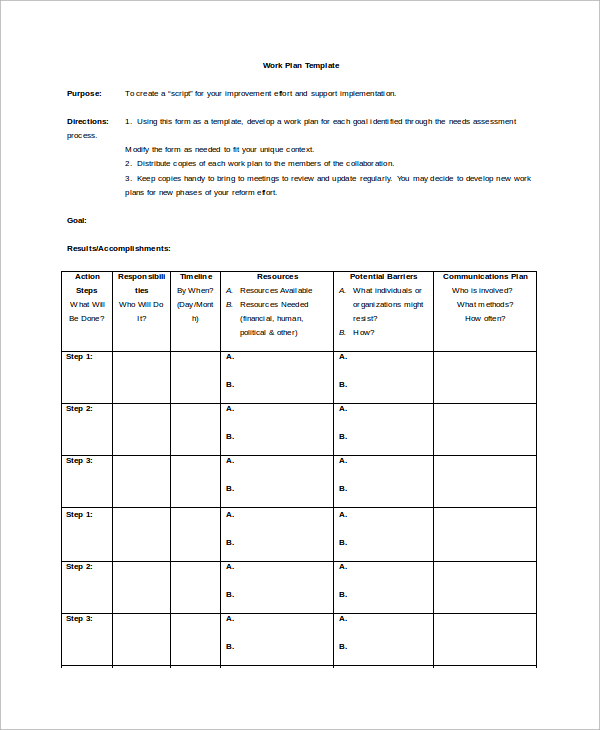 Action Plan Template Docs