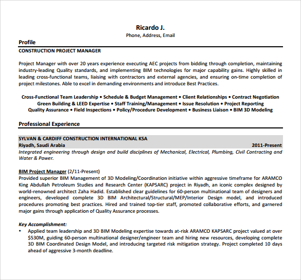 free-9-project-manager-resume-templates-in-pdf