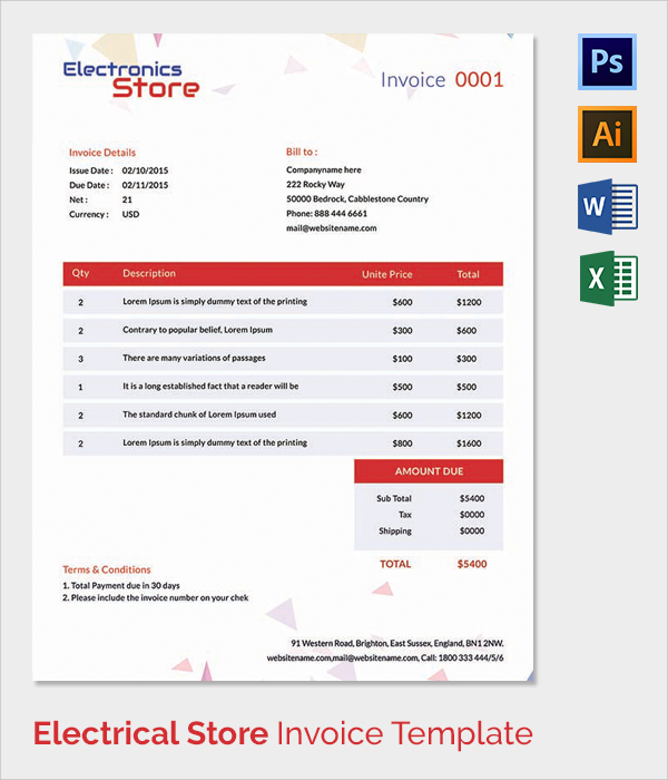 38+ Invoice Templates - Free Sample, Example, Format