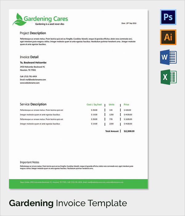 38+ Invoice Templates Free Sample, Example, Format