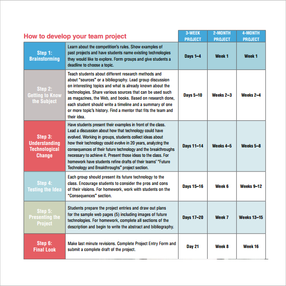 employment history timeline template