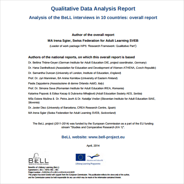10+ Analysis Report Templates - Free Samples, Examples ...