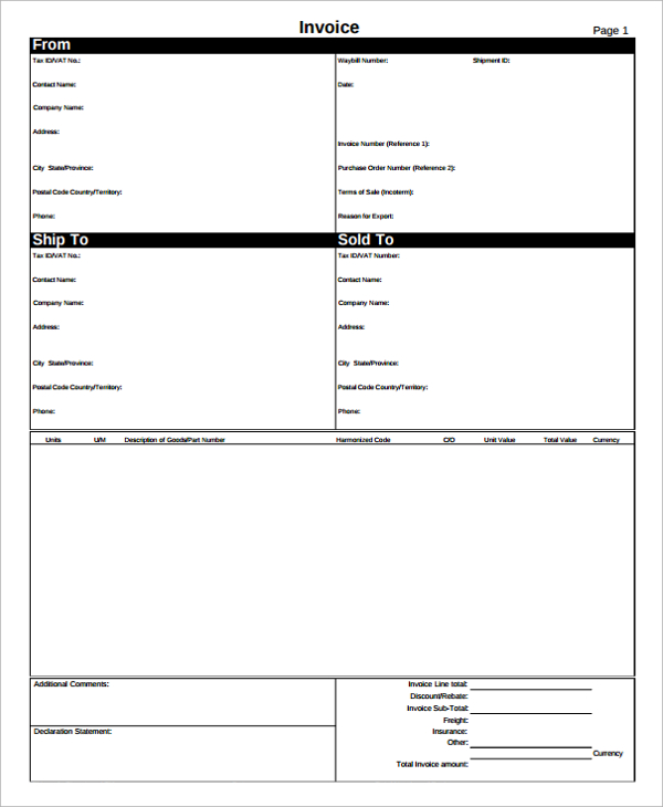 free invoice template