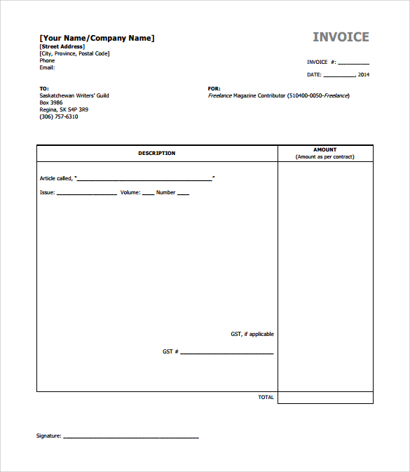 Freelance Invoice Template Excel from images.sampletemplates.com