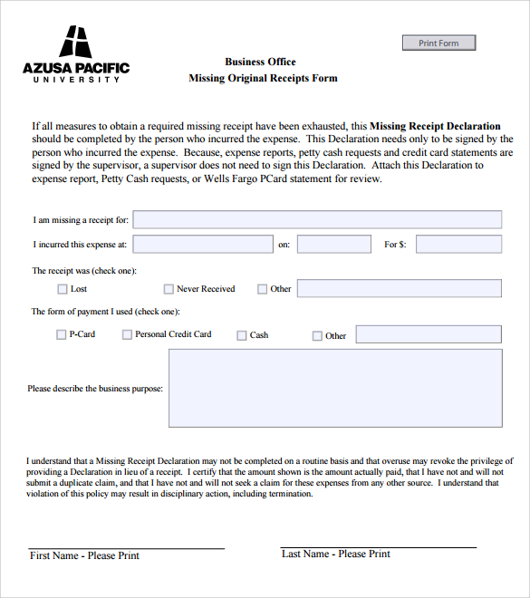 invoice free printable sample form in Samples FREE Free Templates Business 10 Receipt