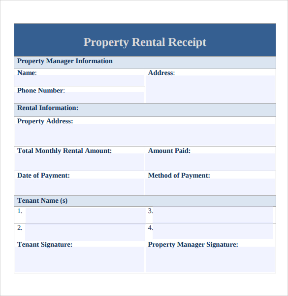 FREE 8 Rent Receipt Templates In Google Docs Google Sheets Excel MS Word Numbers