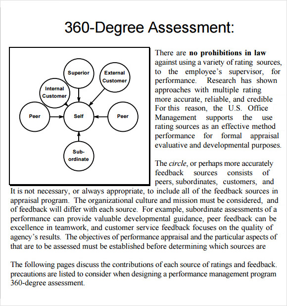 360 degree evaluation sample