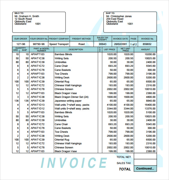 billing invoice template download