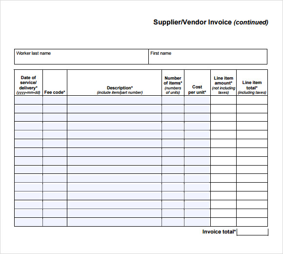 billing invoice template sample