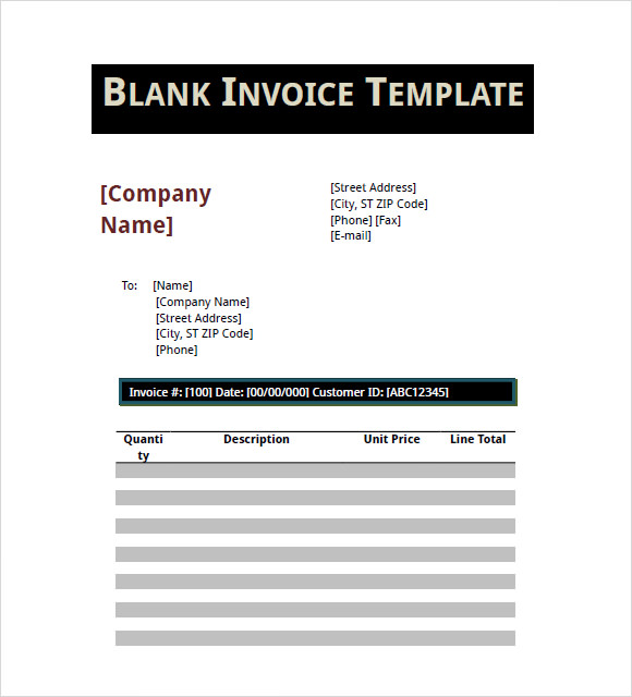 10 Basic Invoice Templates – Free Samples, Examples 