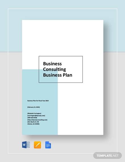 business plan for business consulting firm