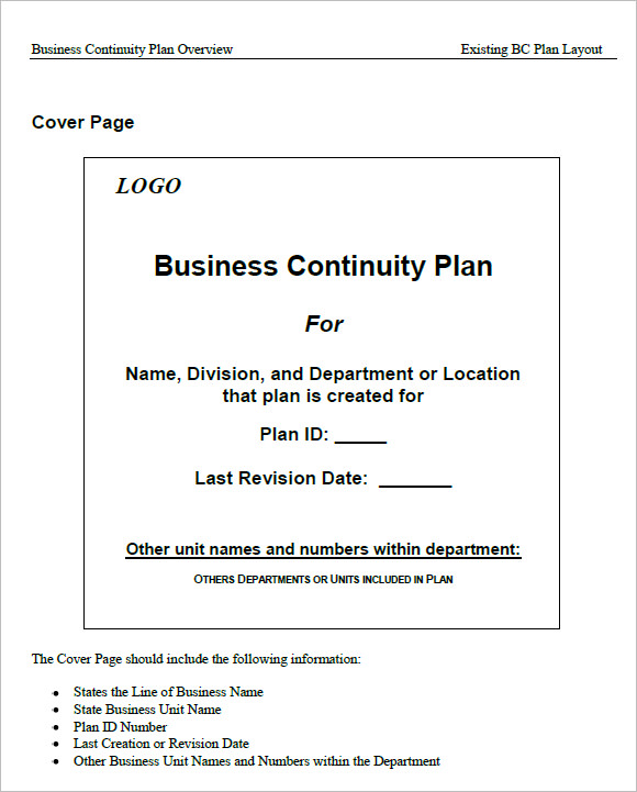 FREE 13+ Business Continuity Plan Templates in Free ...