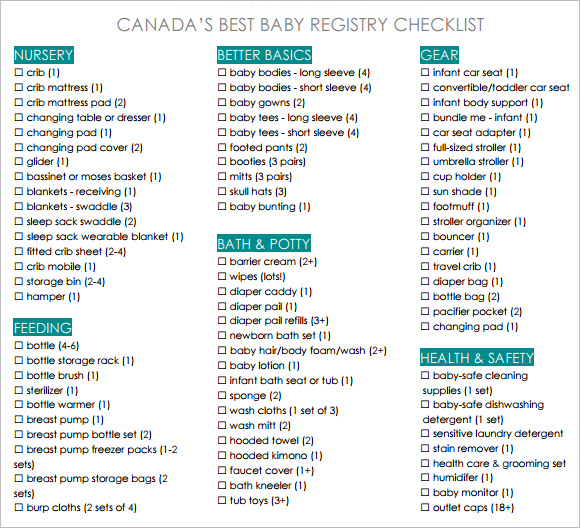 canadas best baby registry checklist