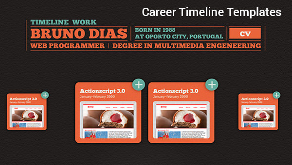 career timeline templates