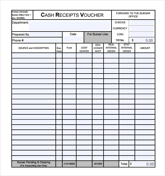 cash receipt voucher template