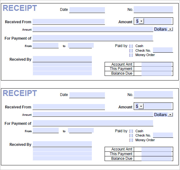 12 Business Receipt Templates – Free Samples, Examples & Format ...