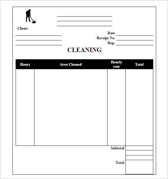 cleaning services invoice sample