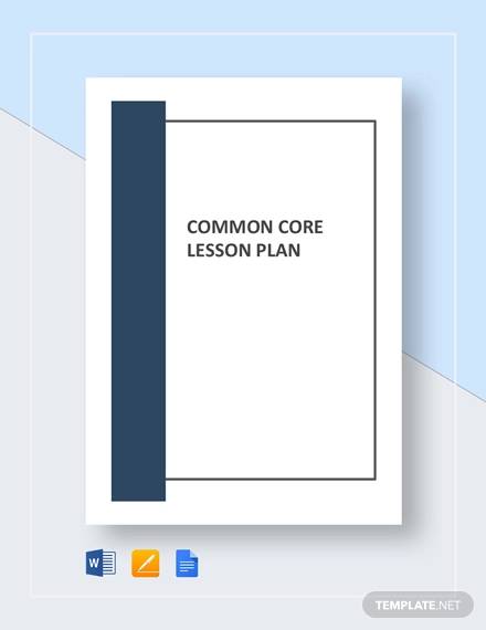 common core lesson plan