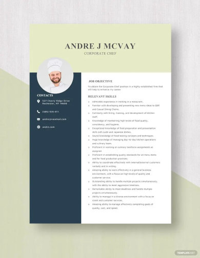 Free 13+ Chef Resume Templates In Ms Word | Pages