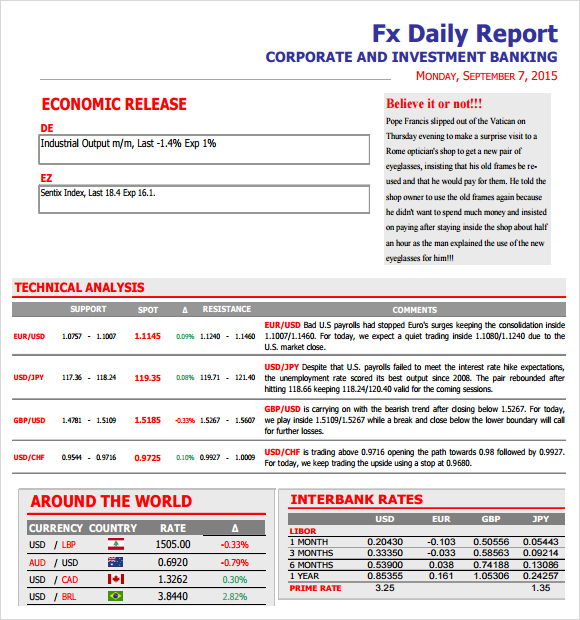 daily report template pdf