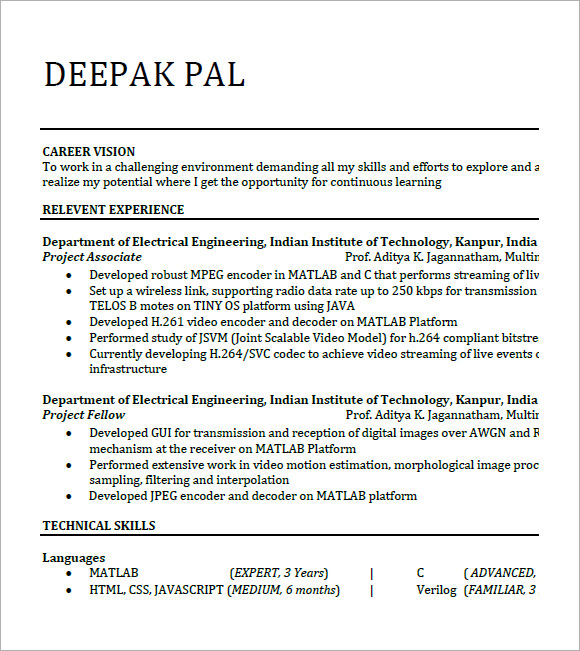 free-7-resume-for-freshers-templates-in-pdf