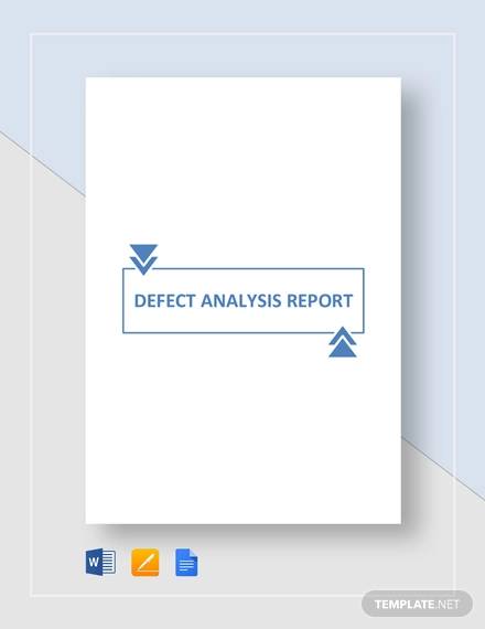 defect analysis report template