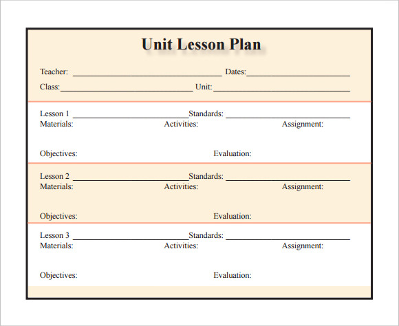 detailed unit lesson plan template – secondary pdf1