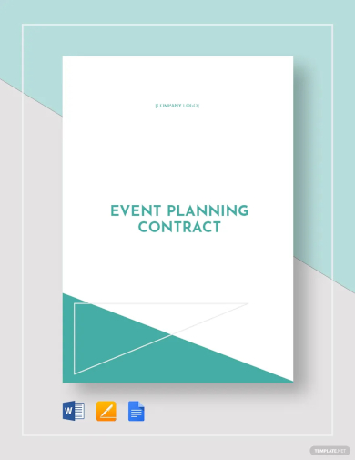 event planning contract template
