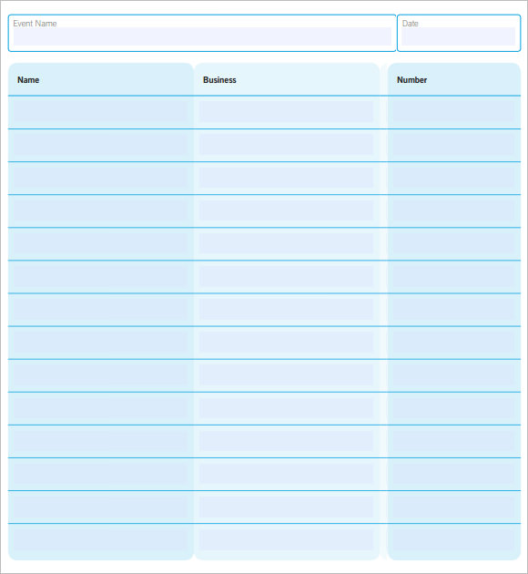 FREE 10+ Contact Sheet Templates in Google Docs Google Sheets Excel MS Word Numbers