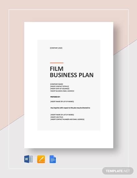 film business plan template